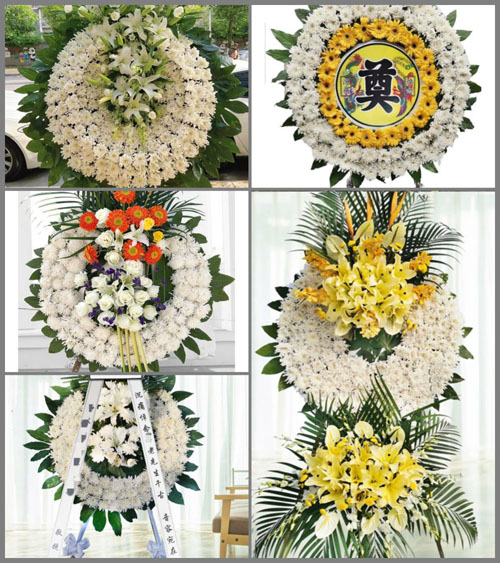 福建龙岩长汀县河田镇露湖村花圈速递